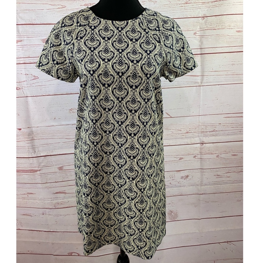 Zara Basic Short Sleeve Printed Dress